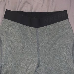 Nike pro dry fit grey leggings